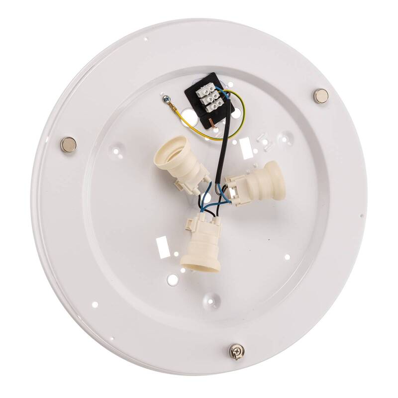 Euluna Deckenlampe Linobianco Deckenlampe Lampe 3-flmg E27 Ø 45 cm weiß braun - 5901780565770