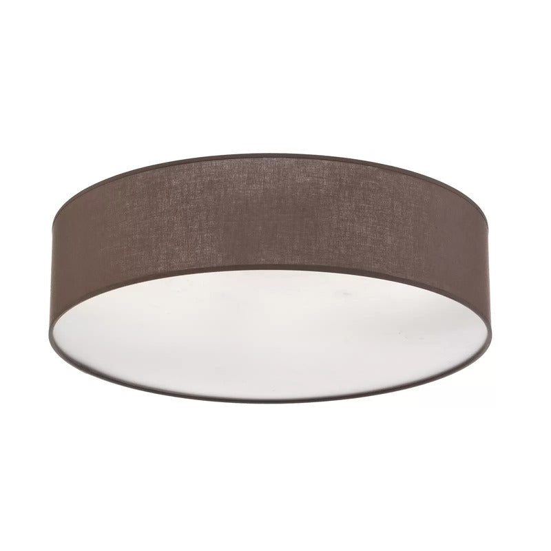 Euluna Roller Decke Deckenlampe Deckenleuchte Lampe Stoffschirm erdfarben Ø50cm - 5905317601702