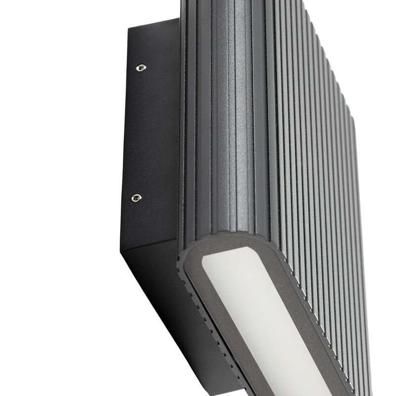 Lucande Außenwandleuchte Gartenlampe Raija LED Lampe dimmbar anthrazit 19cm - 4255830911569
