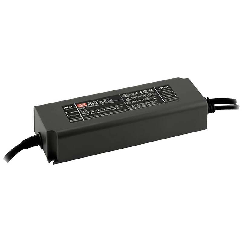 Mean Well PWM-200 IP67 LED-Trafo 24V 8A dimmbar 199,2W für Beleuchtung - 4021087075565