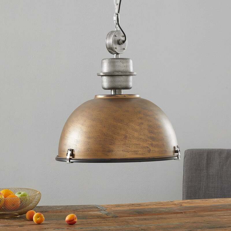 Steinhauer Hängeleuchte Bikkel XXL LED Pendelleuchte Lampe dimmbar braun 52cm - 8712746106701
