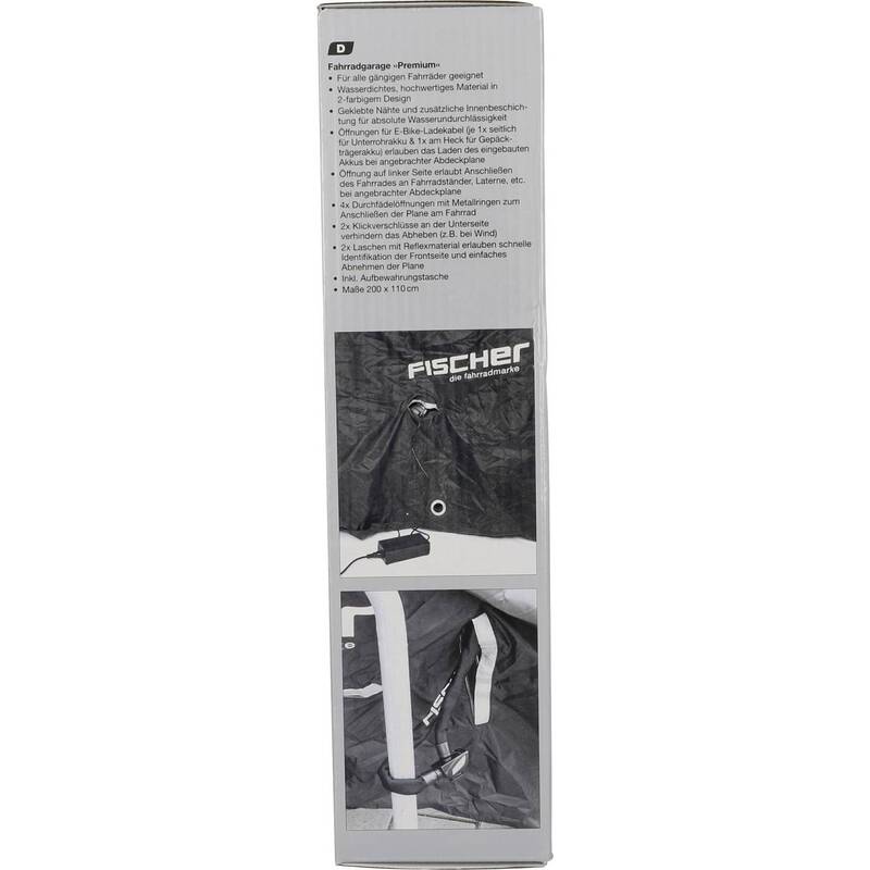 Fischer Fahrrad Fahrradgarage E-Bike Schutz wasserdicht Polyester 220x320mm 1 - 4008153504662