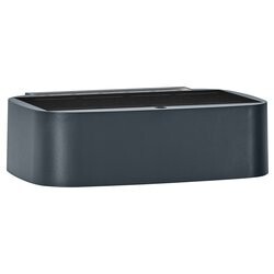 OSRAM Wandleuchte Außen Solar Updown 7,6W dimmbar warmweiß 3000K IP65 dunkelgrau - 4099854415234