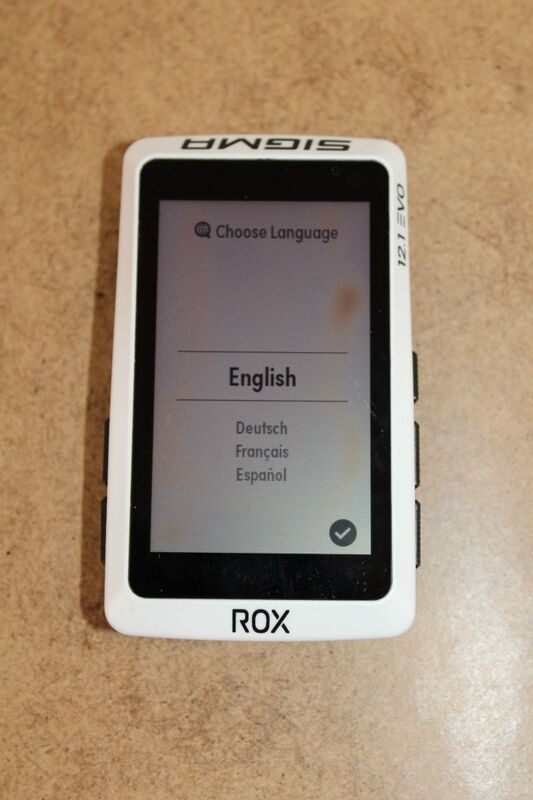 Sigma Fahrrad-Navi ROX 12.1 EVO Bluetooth GPS GLONASS Europa 3 Zoll 110g weiß - 4016224010431