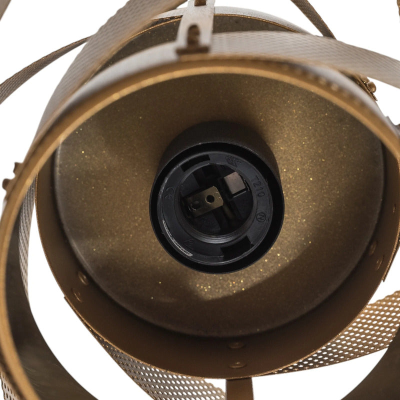 Domiluce Deckenleuchte Lampe Vento Metall schwarz gold E27 LED Ø 40 cm Lampe - 5905563004364