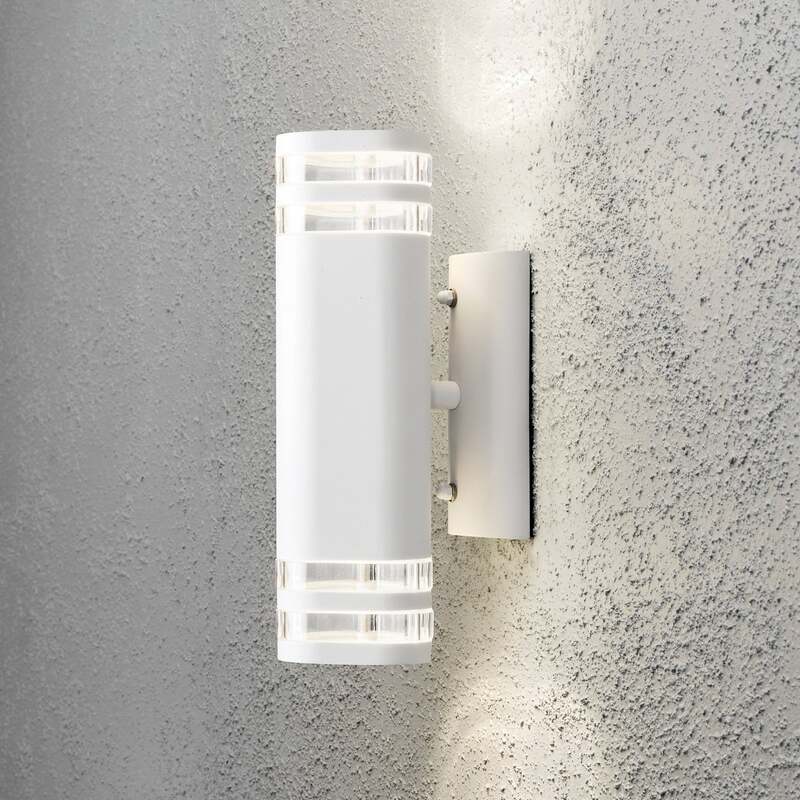 Konstsmide Außenwandleuchte Modena 2-flammig LED Wandleuchte Gartenlampe weiß - 7318307516258