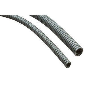 B-Ware HELU Metallschutzschlauch Schutzrohr Wellrohr Grau 10 mm uv-beständig 50 m