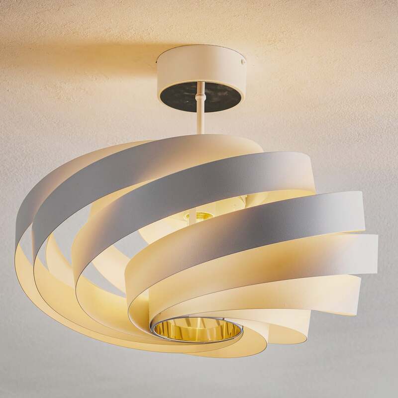 Euluna Deckenleuchte Vento weiß Metall Ø 50 cm Deckenlampe Lampe Leuchte Spot - 4251911799941