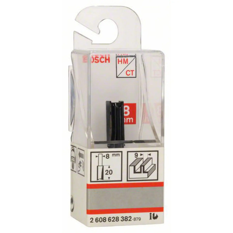 Bosch Nutfräser Hartmetall 51mm Ø9mm Schaftdurchmesser 8mm Fräser für Holz - 3165140358439
