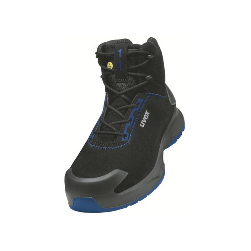 Uvex Stiefel 1 x-craft S2 Sicherheitsschuh Herren Damen schwarz blau - 4066853015703