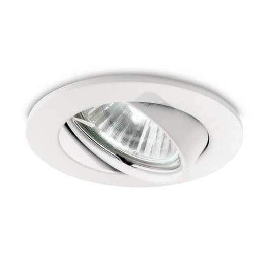 Ideallux Einbauspot Swing Deckenspot Einbaulampe GU10 schwenkbar weiß 8 STÜCK - 8021696083179