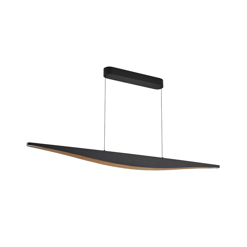 Lucande Pendelleuchte Hängelampe LED schwarz Clavit dimmbar Eisen Designer Ingo - 4255830900563