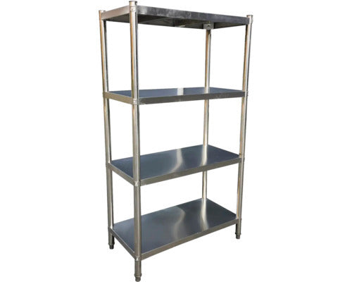 Kaiserthal Edelstahlregal Lagerregal Gastro Regal 320kg 4 Böden 180x100x50cm - 4306517968168