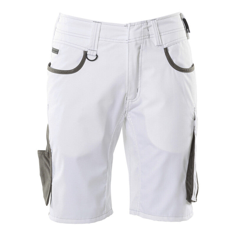 Mascot Shorts Arbeitshose leicht C49 weiß/dunkelanthrazit mit Gürtelschlaufen - 5711074685837