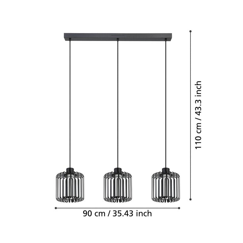 EGLO LED-Pendelleuchte Leuchte Hängeleuchte Ginestrone-Z Smart Home schwarz272 - 9008606274857