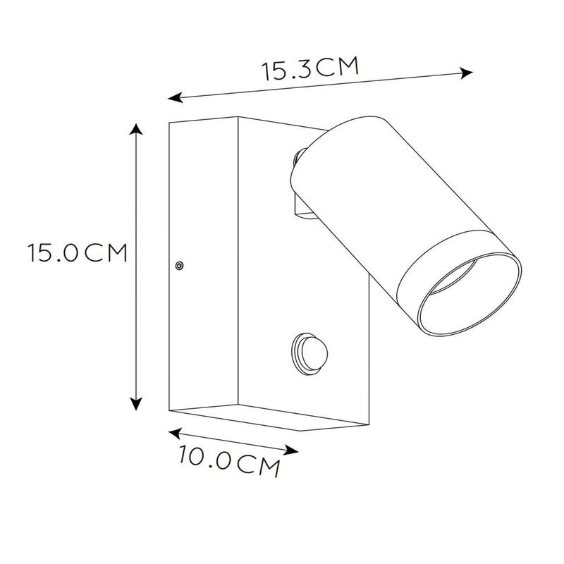 Lucide Außenwandstrahler Taylor Sensor Wandleuchte Außenleuchte Lampe Leuchte - 5411212092700