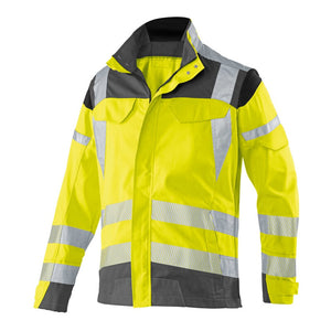 B-Ware Kübler Jacke PSA Reflectiq Arbeitsjacke Warnjacke Warngelb Anthrazit Größe 56