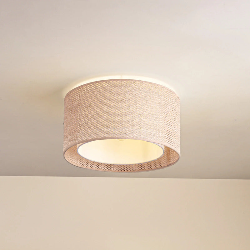 Lindby Deckenleuchte Soula LED Lampe Leuchte dimmbar beige Ø40cm 22cm hoch - 4251911765496