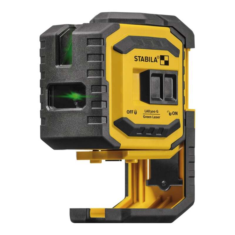 STABILA Kreuzlinienlaser LAX 300 G Lasergerät Nivelliergerät 30m ±0,3mm/m gelb - 4005069190330