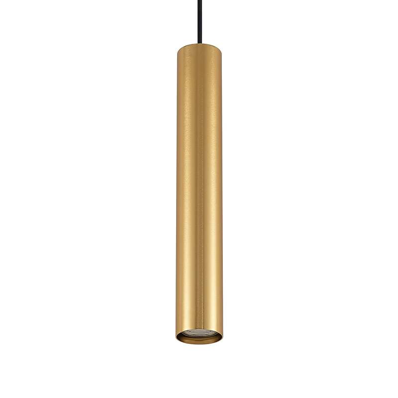 Lindby Pendelleuchte Hängelampe Linaro Deckenlampe schwarz/gold 40 cm - 4251911701616