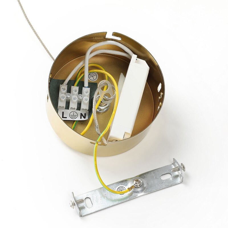 Lucande LED-Pendelleuchte Hayley Pendelleuchte Lampe Leuchte Glaskugel 1-fl gold - 4251096562439