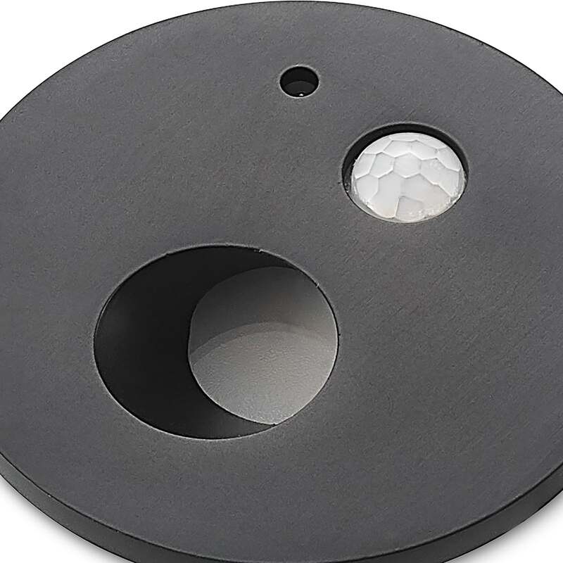 Arcchio Neru LED-Einbaulampe schwarz 7,5 cm Sensor warmweiß 2,3 W IP20 - 4251911749595