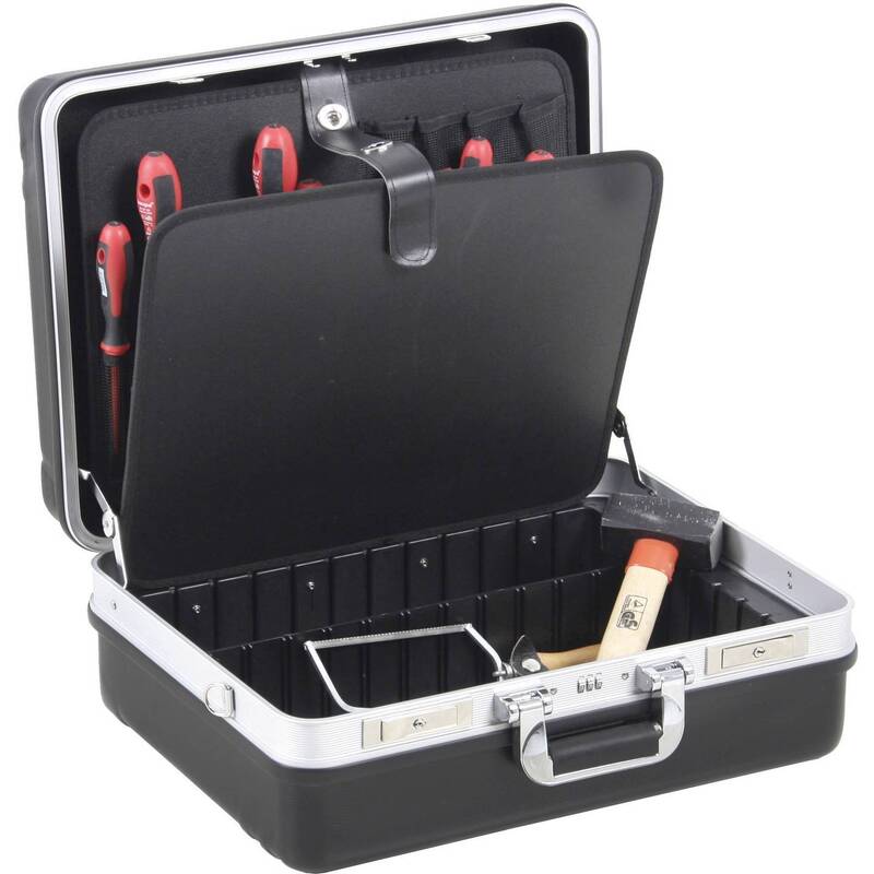 Allit Werkzeugkoffer unbestückt Werkzeugkasten Set schwarz ABS 500x400x220mm - 4005187222258