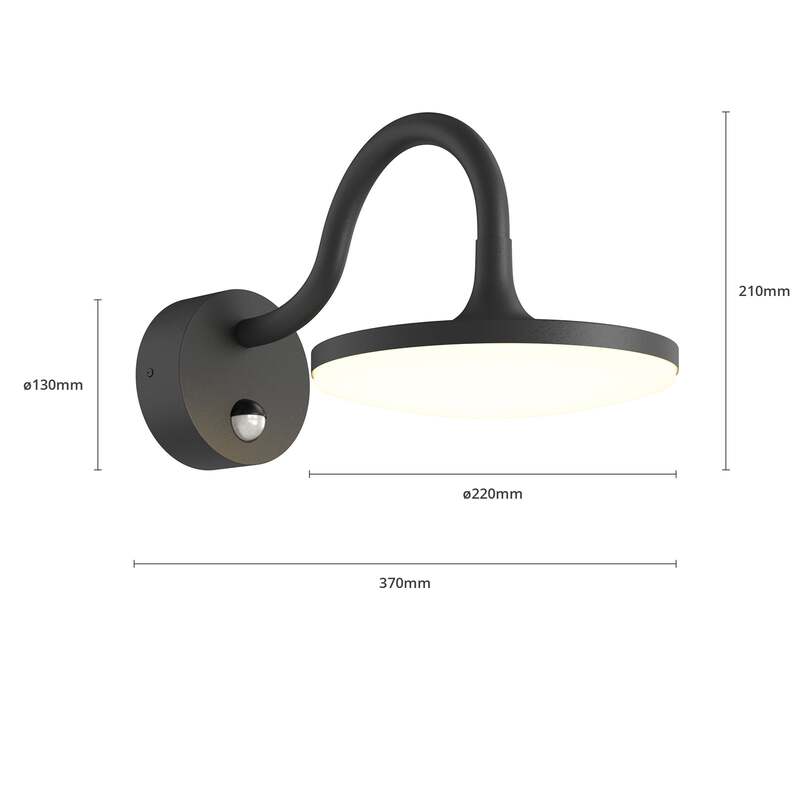Arcchio Fineria LED-Außenwandleuchte AußenWandleuchte Wandleuchte Lampe IP54 Sen - 4251096589320