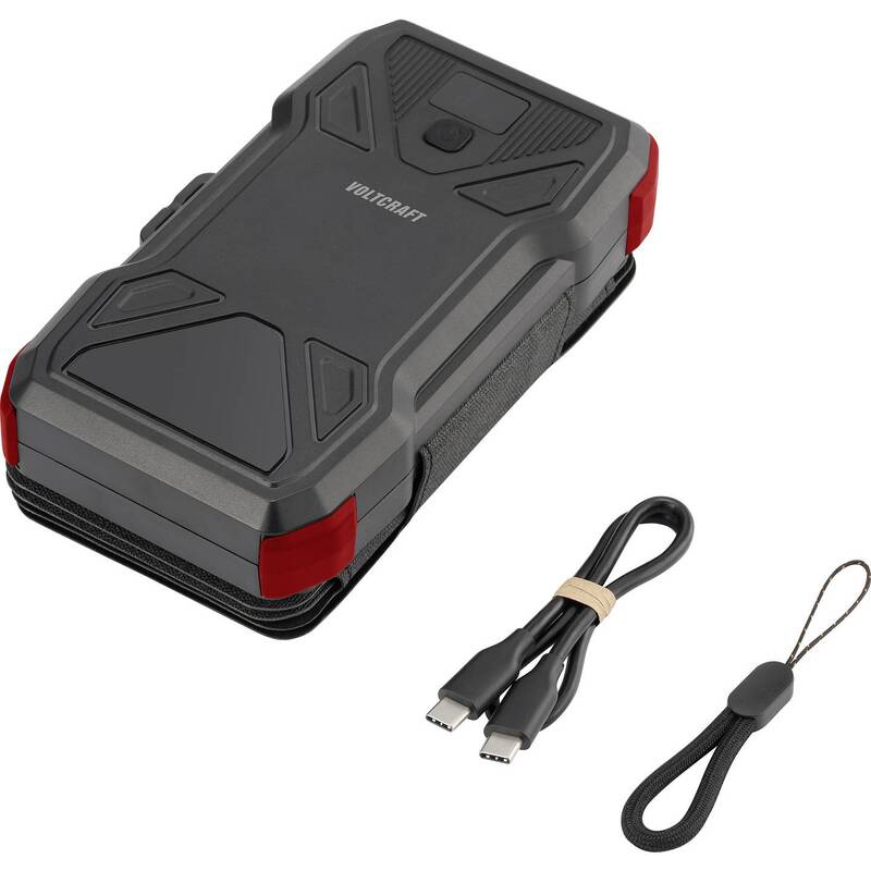 VOLTCRAFT VC-SPB-20.000 Solar-Powerbank 20000mAh IP54 4x Solarmodule USB-C - 4064161291062