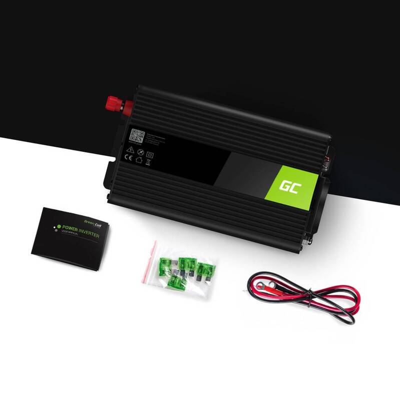 Green Cell Wechselrichter INV08 1000 W 12 V - 230 V Spannungswandler Umwandler - 5902719427879