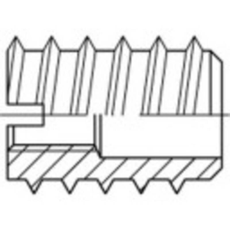 TOOLCRAFT Einschraubmutter Muffe M4 Stahl Mutter RAMPA DIN 7965 8 mm 400 STÜCK - 4053199245857