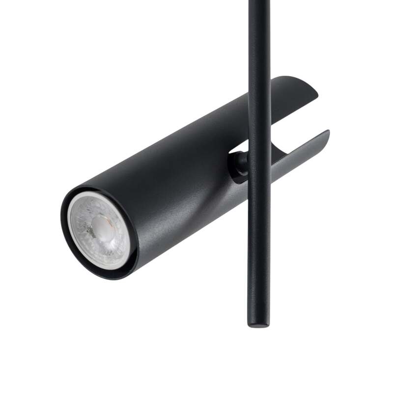 Deckenspot Leda 3 anthrazit LED Deckenlampe dimmbar Strahler Stahl 76cm hoch - 5902846810629