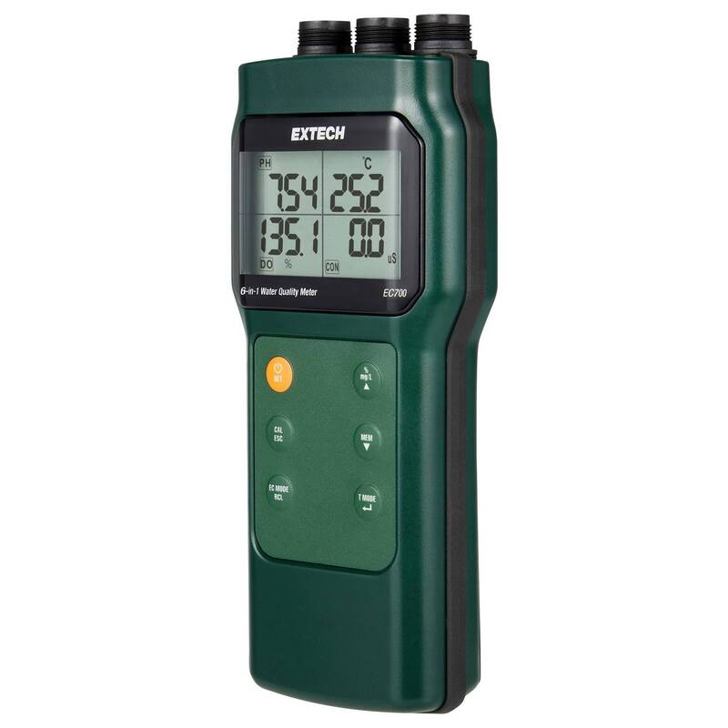 Extech Wasserqualitätsmessgerät pH-Wert Salinität TDS Temperatur Handmessgerät - 0793950157008
