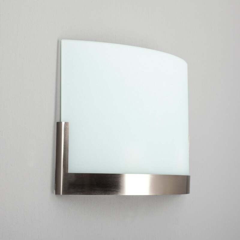 Lindby Wandleuchte Karla LED Wandlampe dimmbar Glas nickel weiß 35cm 2-flammig - 6291105706414