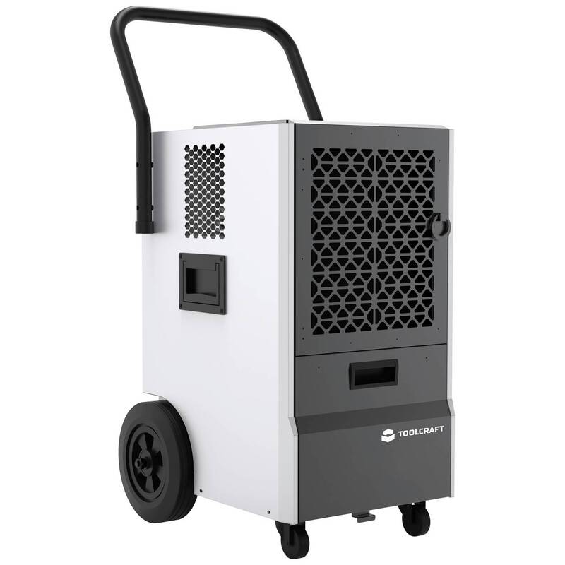 TOOLCRAFT OL50-BD056CES Luftentfeuchter 80 m² 545 W 50 l/Tag Grau-Weiß - 4064161230788