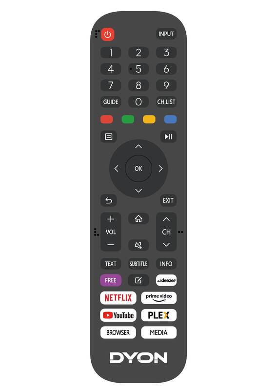 DYON SMART 32 VX Fernseher Smart-TV 32 Zoll LED-TV HDMI WiFi Apps USB Schwarz - 4260552542755