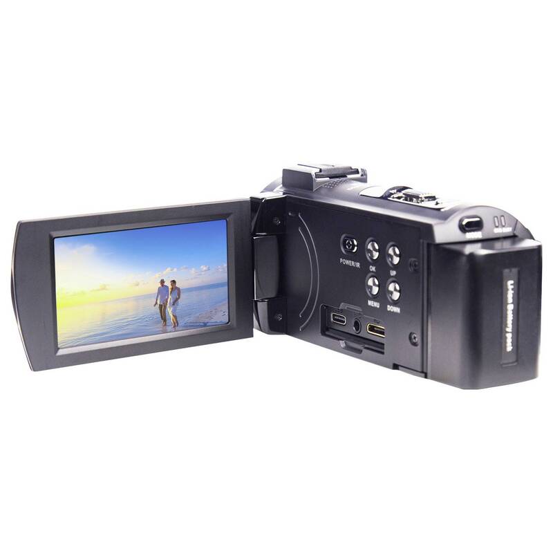 Renkforce RF-DV-200 5K Camcorder 8MP 256GB 16x Zoom 7,6cm Display Schwarz - 4064161335827