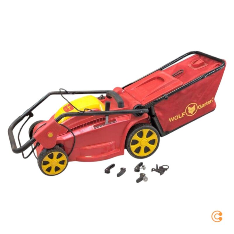WOLF-Garten Elektro Rasenmäher Mäher A 370 E 1600W Mulchfunktion 37cm 350m² - 4008423861167