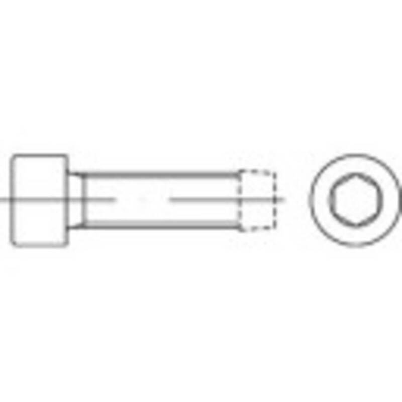 Toolcraft Gewindeschraube M6 40mm Innensechskant DIN 7500 Stahl 250 Stück - 4053199239801