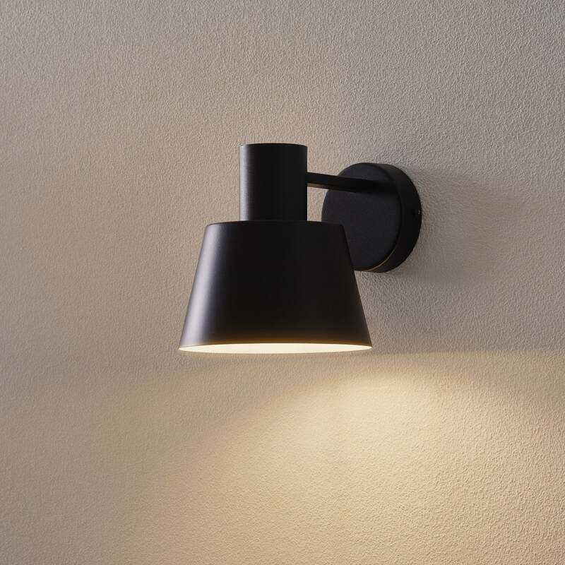 Euluna Wandleuchte Dunka Wandleuchte Lampe Leuchte Metall einflammig E27 schwarz - 5902846816591