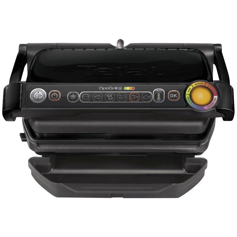 Tefal GC7128 OptiGrill+ Elektro Kontaktgrill 2000W Antihaft 330x200mm schwarz - 3016661149559