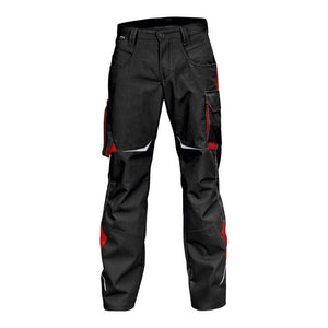B-Ware Kübler Hose Arbeitshose Bundhose schwarz mittelrot Größe 102 Knieschutztaschen