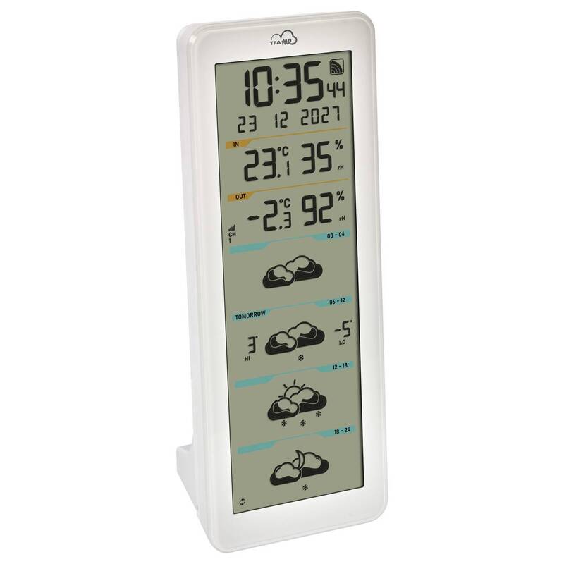 TFA.me Wetterstation Funkstation WLAN Basisstation Thermo-Hygro-Sender Weiß - 4009816043641