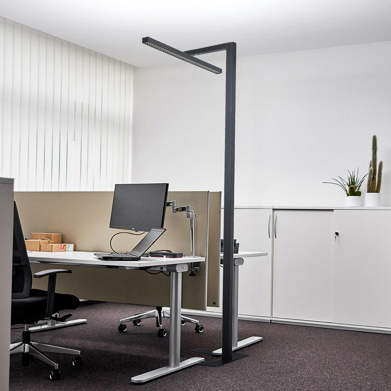 Arcchio Stehlampe Jolinda LED Lampe dimmbar schwarz 4000K Touchdimmer 197 cm - 4251911799354