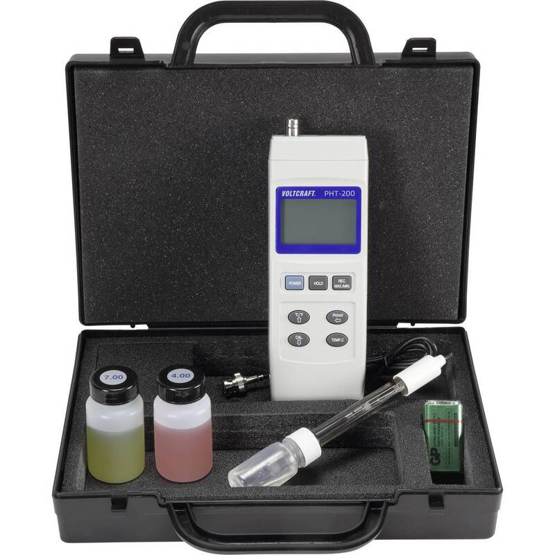 Voltcraft Kombi-Messgerät pH-Wert Redox PHT-200 digital Heizkörper 0-14 pH 250g - 4053199529407