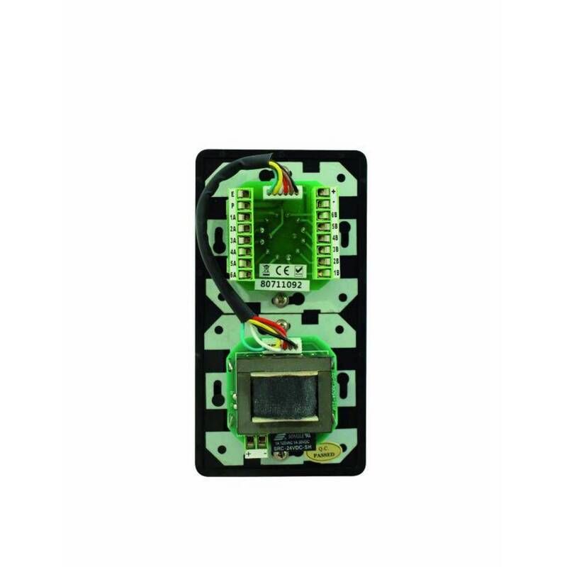Omnitronic ELA-Lautstärkeregler Programmwähler Schwarz Einbau 45W 6 Programme - 4026397260694