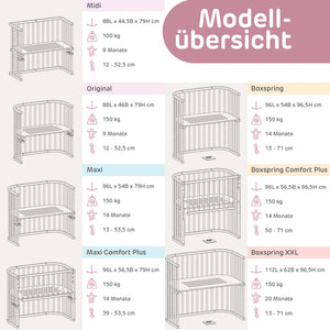 B-Ware babybay Boxspring Comfort Plus Beistellbett beige höhenverstellbar für Babys