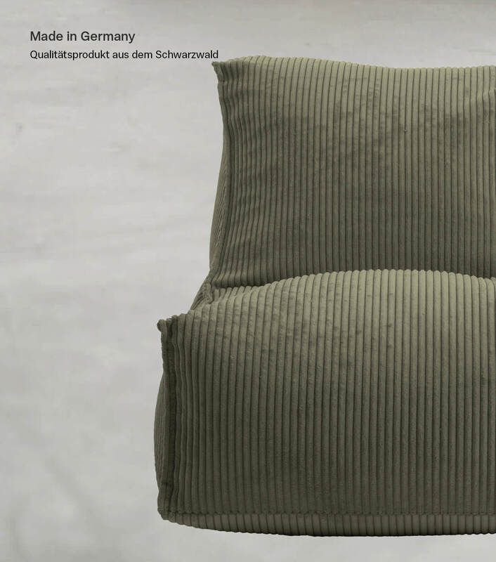 mokebo Sitzsack Bean Bag Bodenkissen EPS-Perlen Füllung Wohnzimmer grün756 - 4262436126044