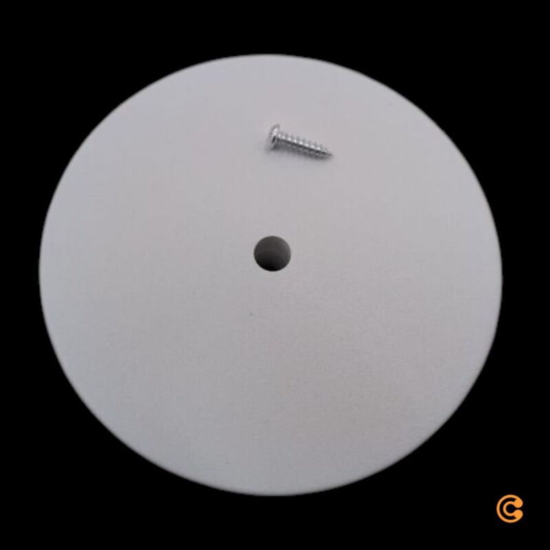 Deko Light Einbauadapter Stahl IP20 Pendelleuchte Verkehrsweiß Ø90mm 32mm hoch - 4042943184900