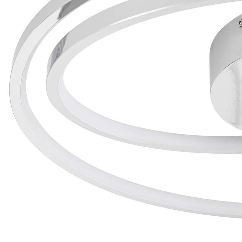 Lucande Deckenlampe LED Maire dimmbar Lampe Leuchte chrom Ø50cm warmweiß - 4251096573879